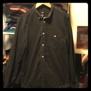 Black button down casual